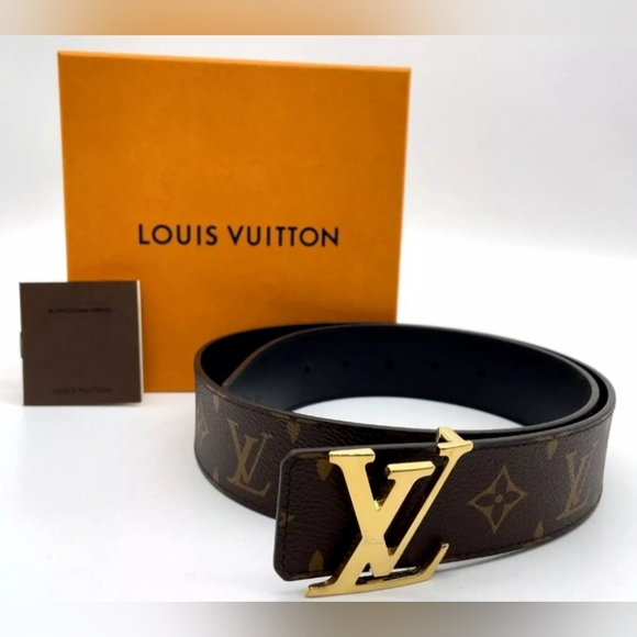 $600 Retail Auth Louis Vuitton Monogram Belt.80/32 AC5212 M0566 Made in Spain - Picture 1 of 16